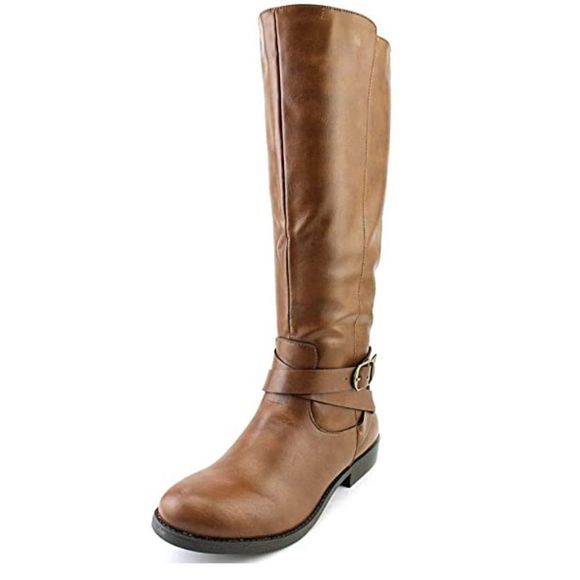 Style & Co. Shoes - Style & Co. Womens Madixe Faux Leather Knee High Riding Boots